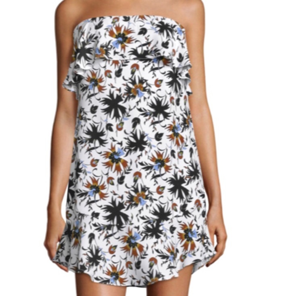 The A.L.C floral “Romy” silk mini dress sz 0